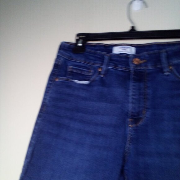 Denizen Levis Shorts Women 8 Bermuda Roll Hem Denim Blue - Picture 4 of 15